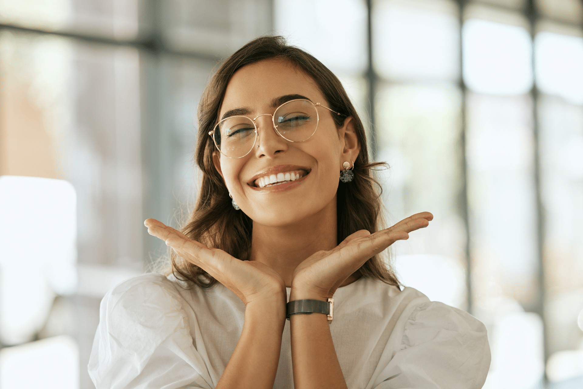 Adult smiling while learning why bite balance matters in Roswell GA